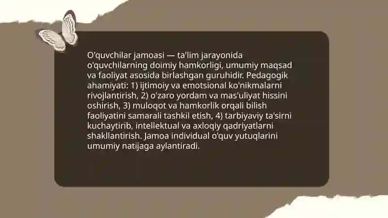 O'quvchilar jamoasi-yagona pedagogik jarayonning asosiy shakli 3