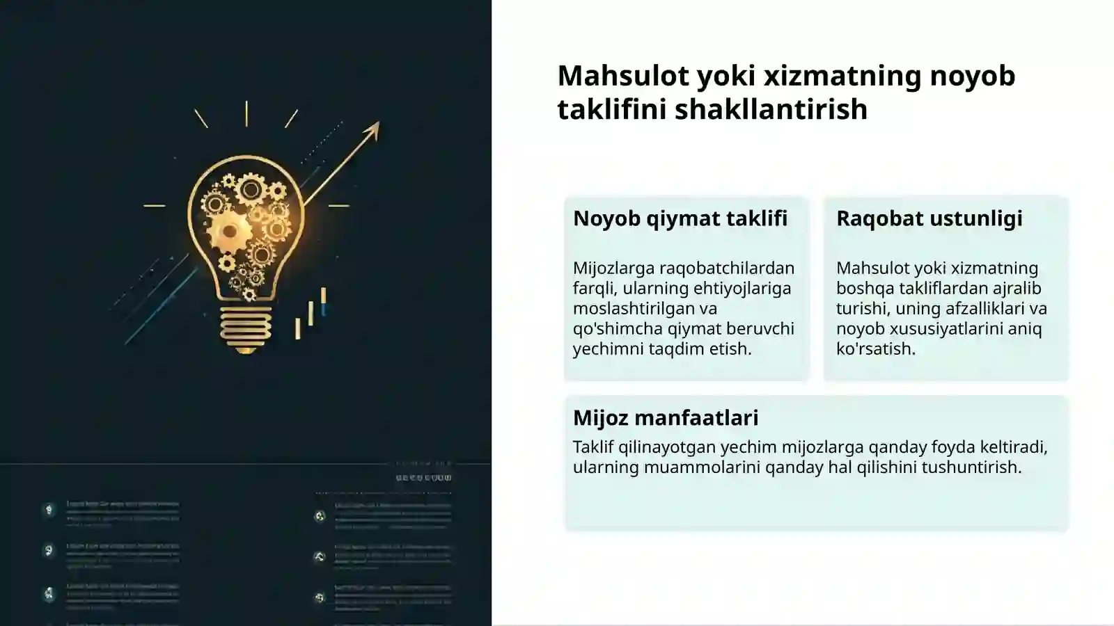 Marketing rejasi: muvaffaqiyat kaliti 3