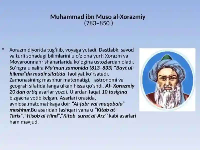IX-XII asrlarda O'rta Osiyo xalqlari hayotida yuz bergan uyg'onish (Renessans) davri 3