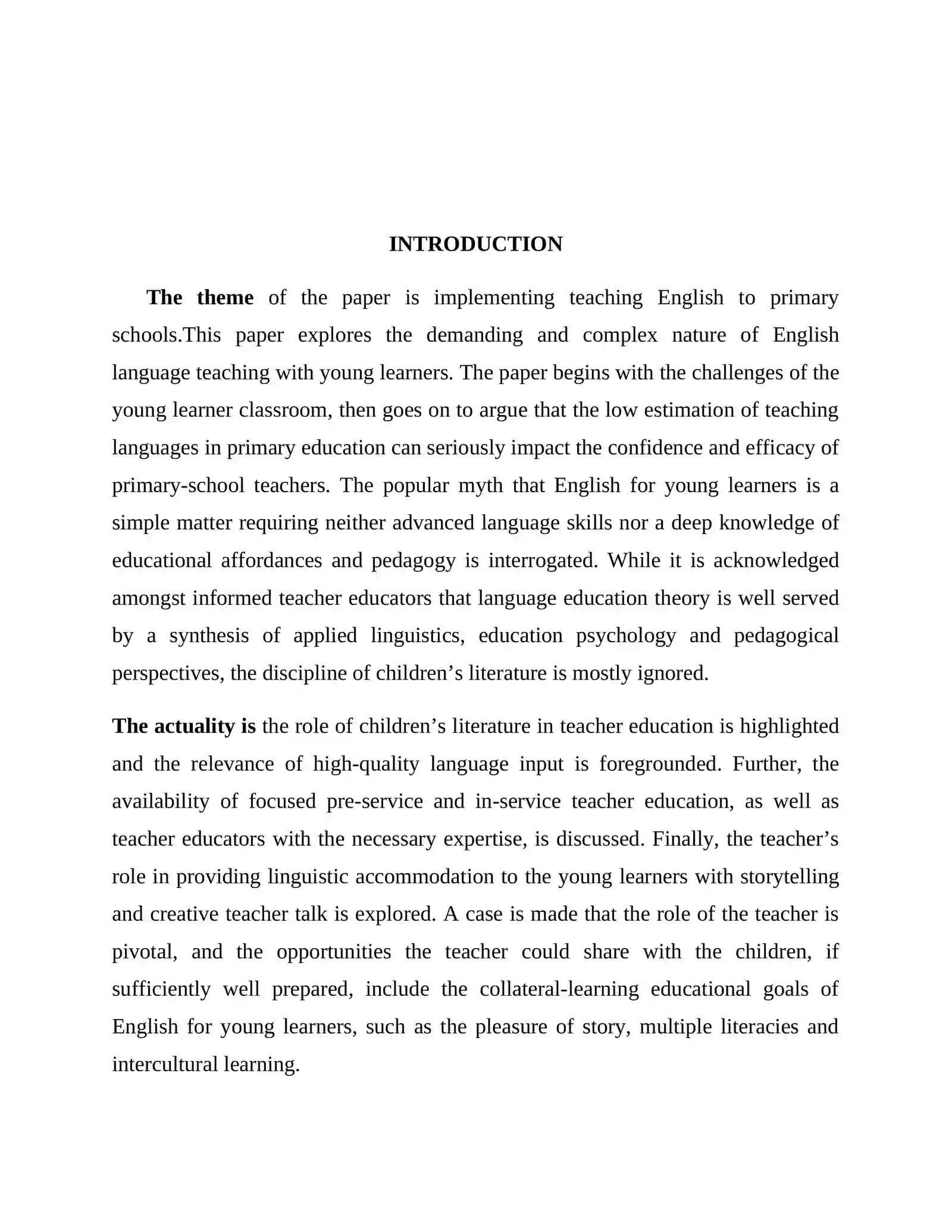 English Language Teaching Methodology at Primary Schools 3