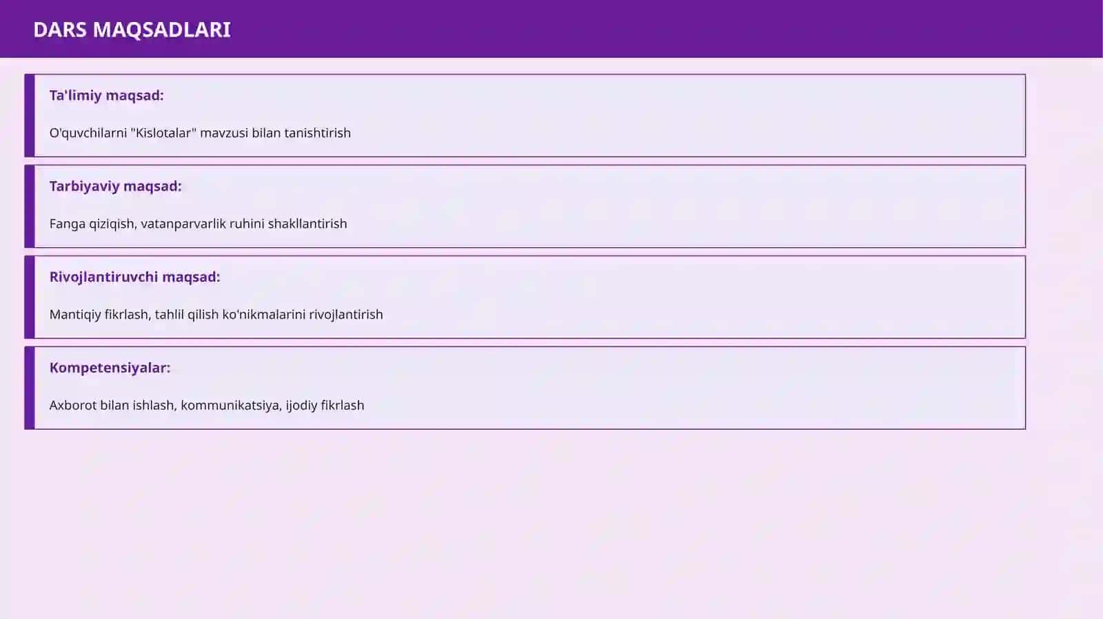 Kislotalar 3