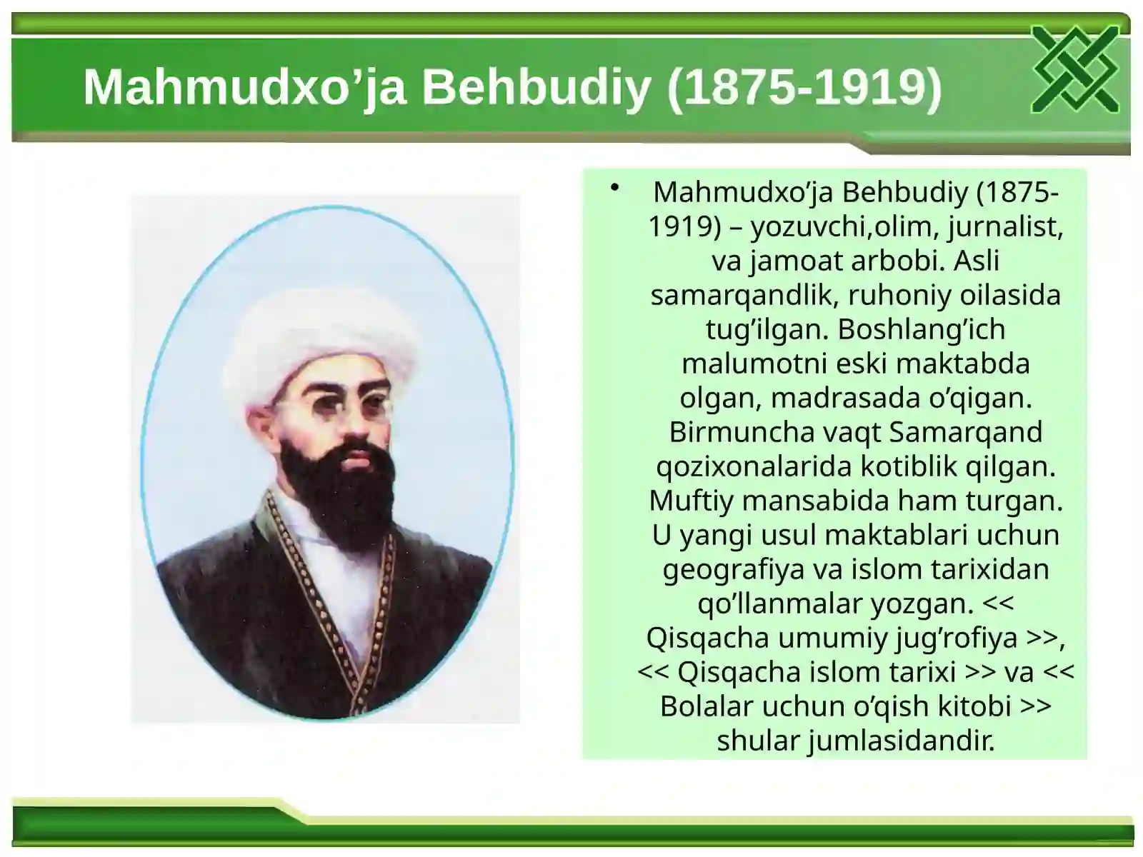 Mahmudxo`ja Behbudiy 3