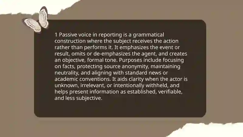 Reporting with passive verbs 3