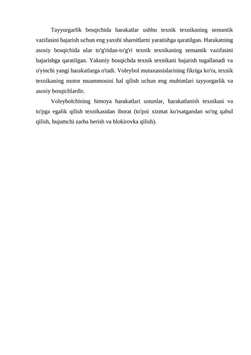 Voleybolda texnik-taktik tayyorgarlik metodikasi 3