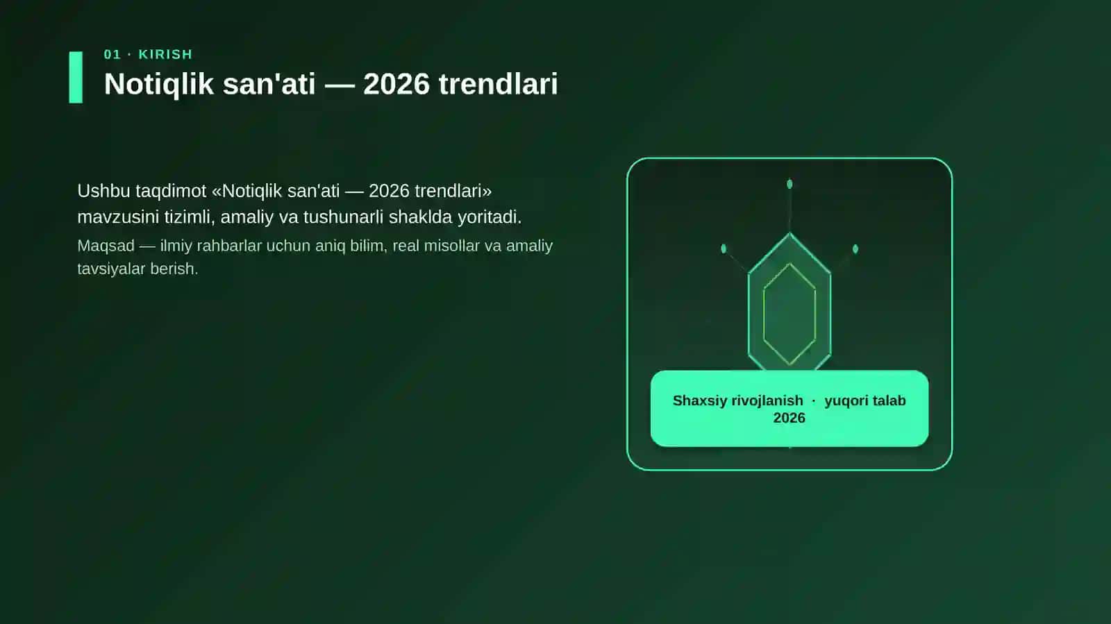 Notiqlik san'ati — 2026 trendlari 3