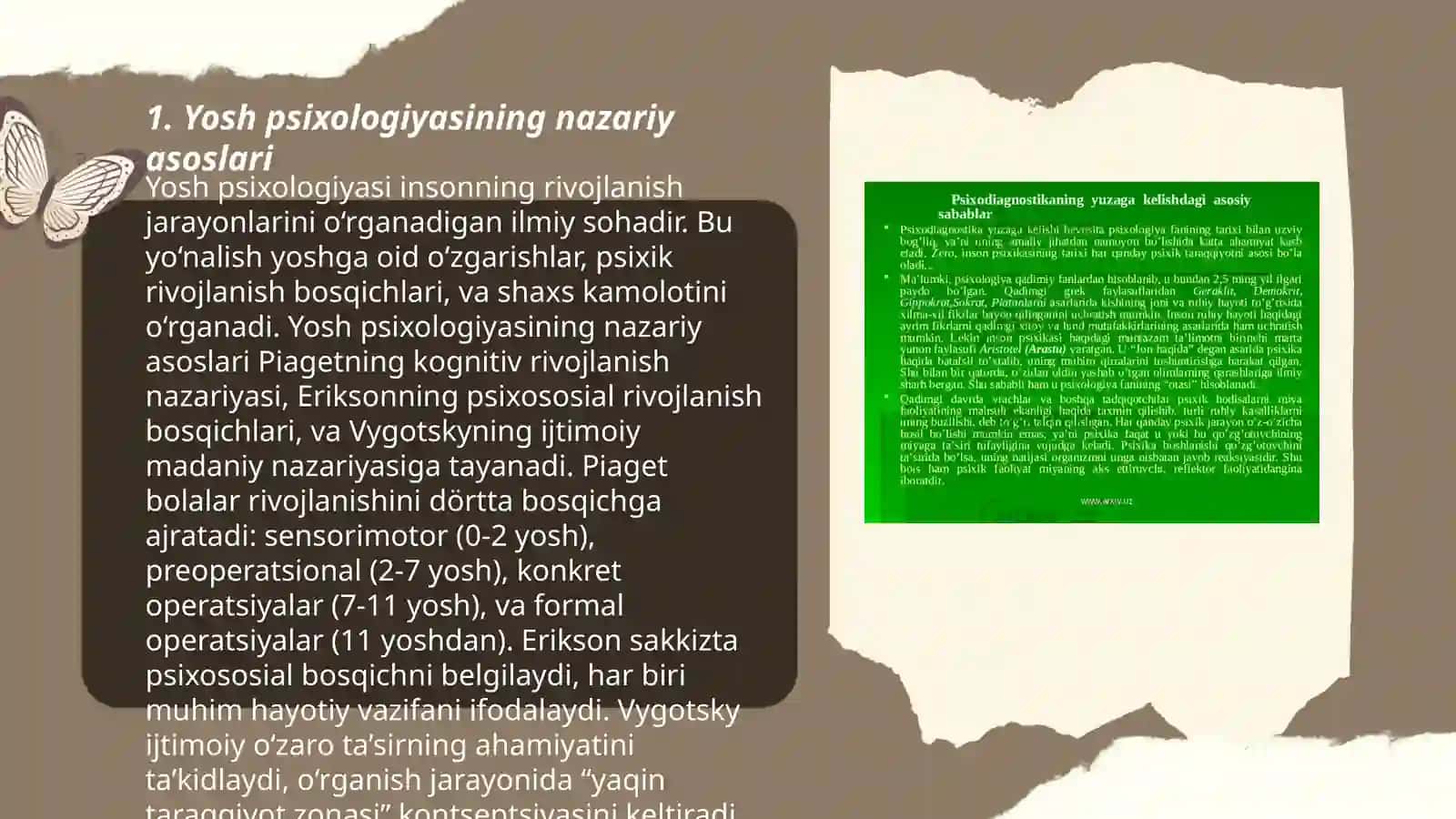 Yosh psixologiyasining nazariy va amaliy vazifasi 3