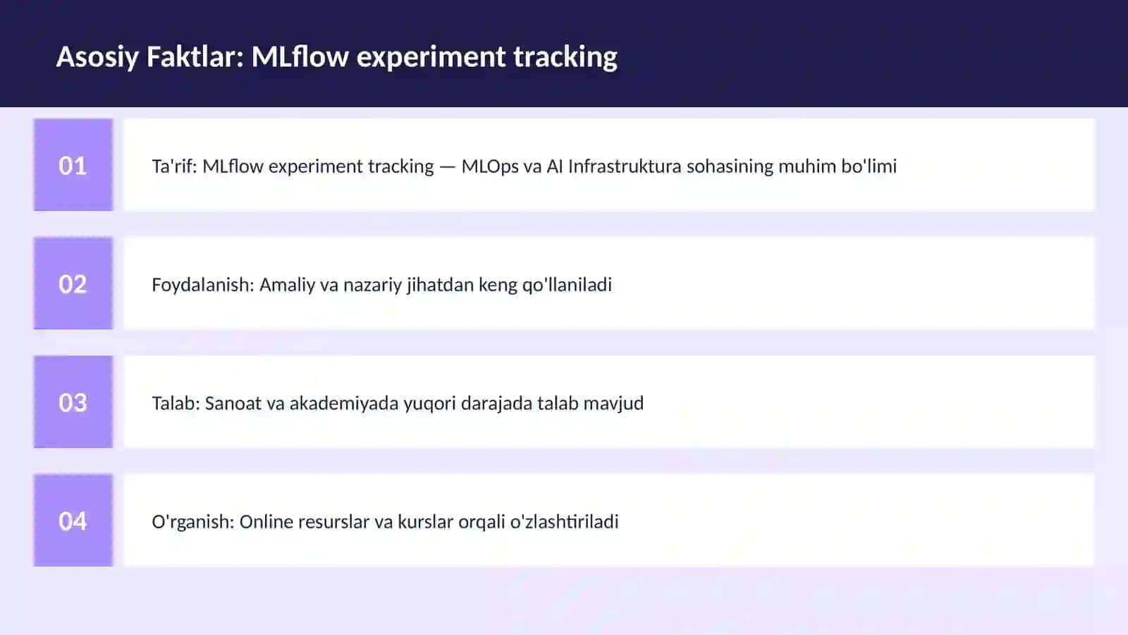 MLflow experiment tracking 3