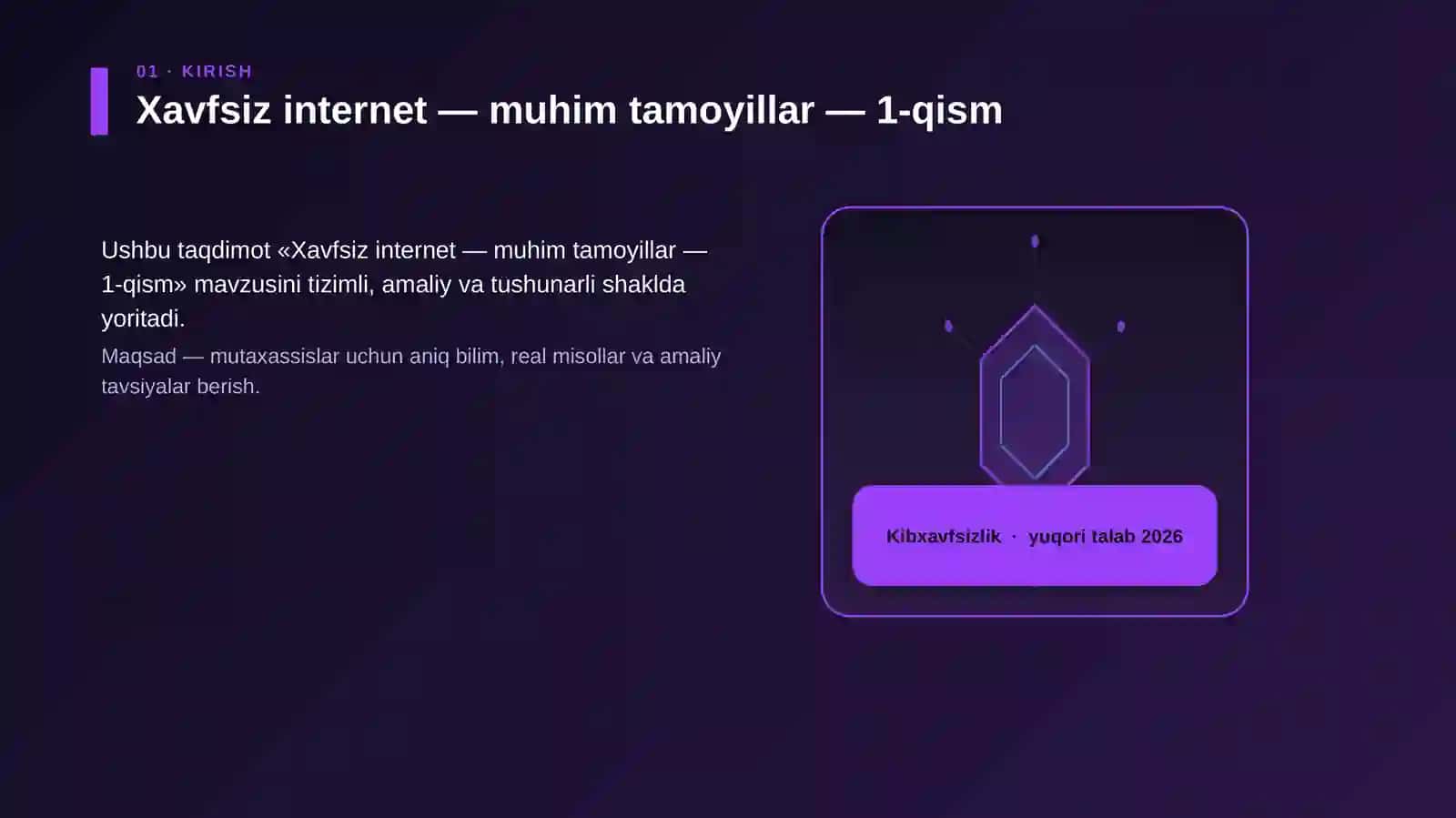 Xavfsiz internet — muhim tamoyillar — 1-qism 3