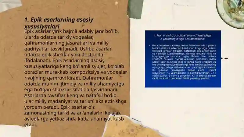 Epik asarlarni tahlil qilish metodikasi 3