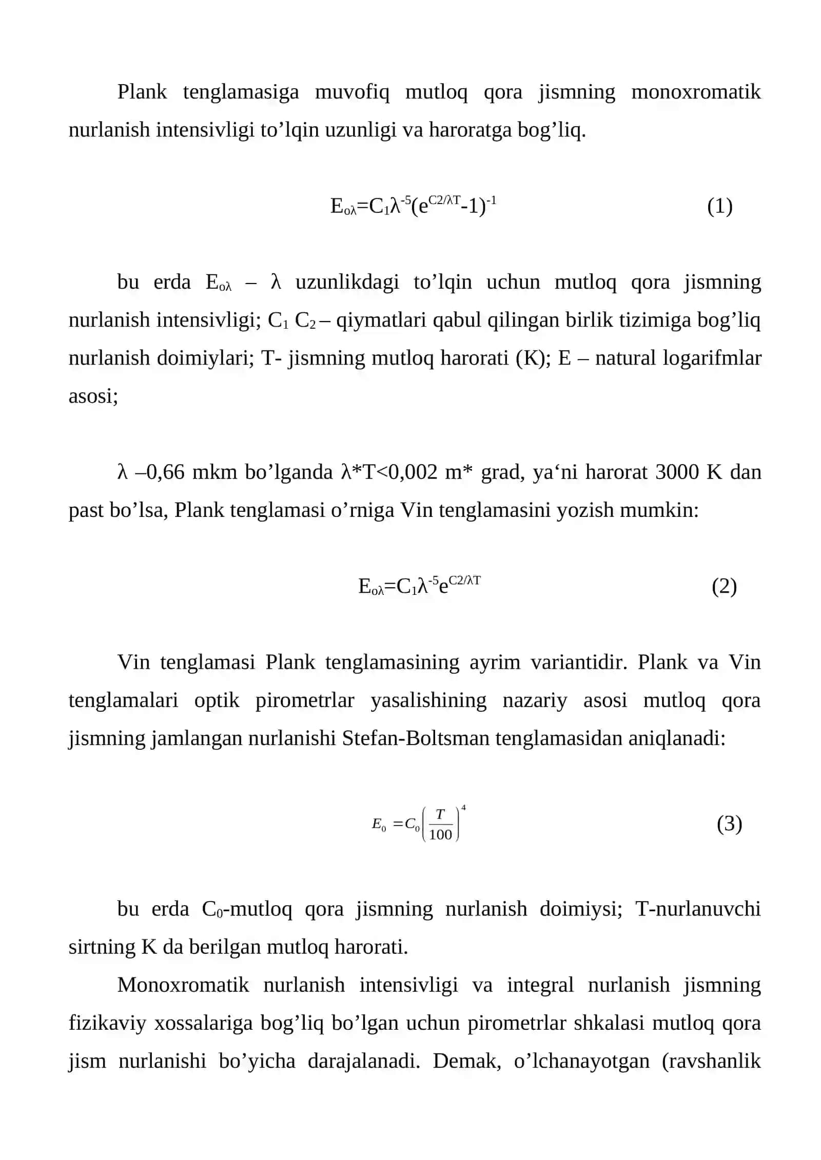 Nurlanish piromеtrlari. Signal o’zgartkichlar va masofaga uzatish sistеmalari 3