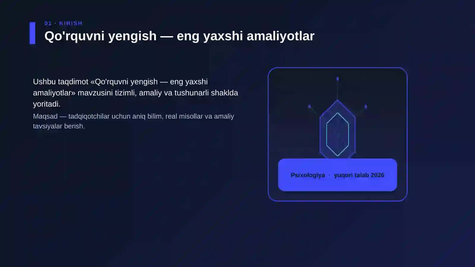 Qo'rquvni yengish — eng yaxshi amaliyotlar 3