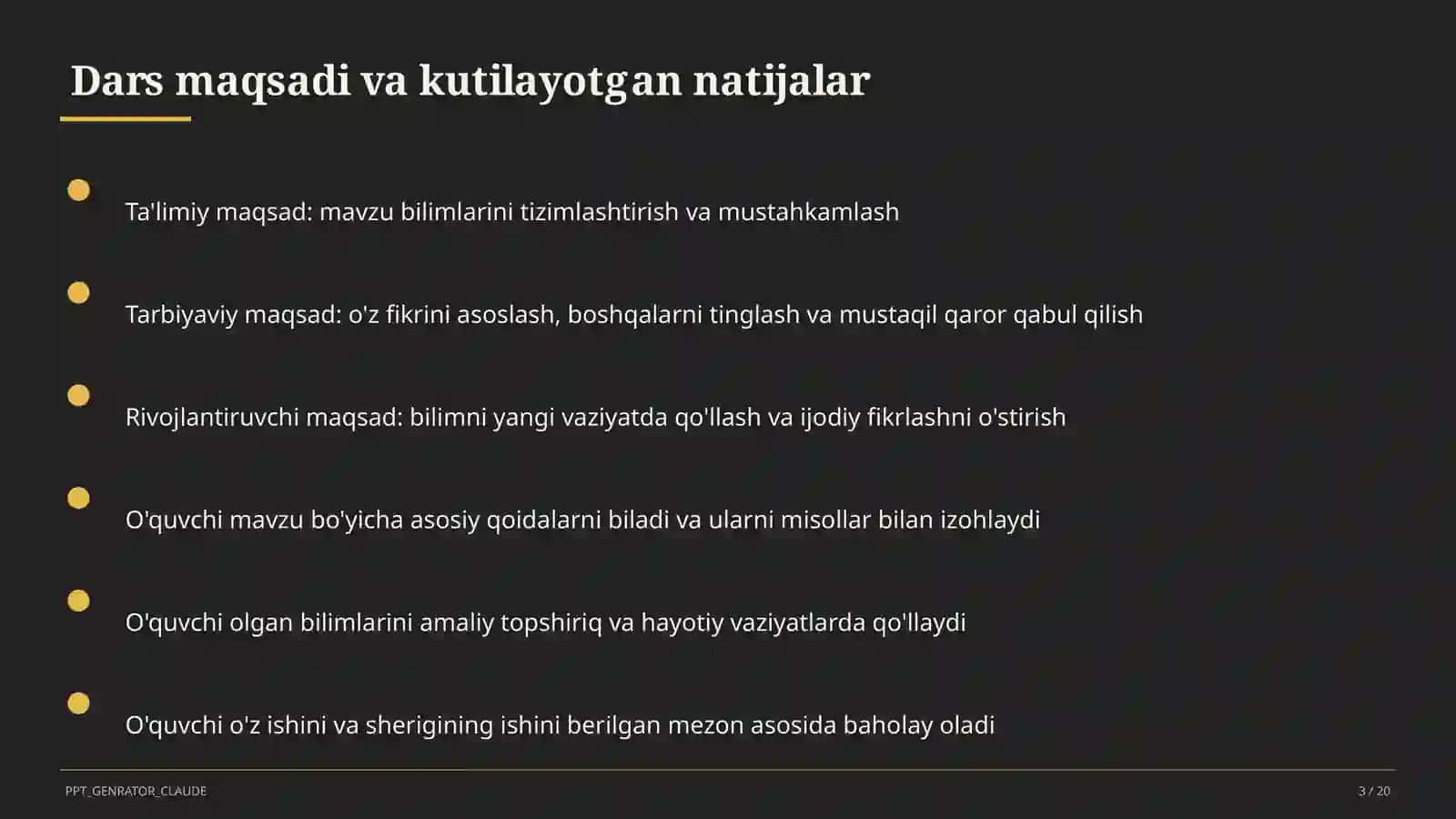 Kriterial baholash tizimi: mezonlar asosida adolatli va shaffof baholash 3