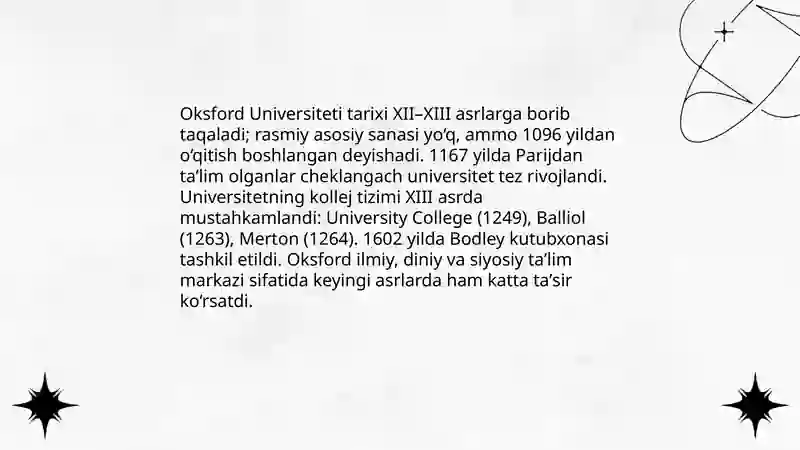 Oksford Universiteti tarixi 3