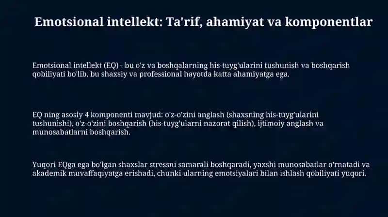 Yoshlarda emotsional intelegensiyani rivojlantirishning psixologik asoslari 3