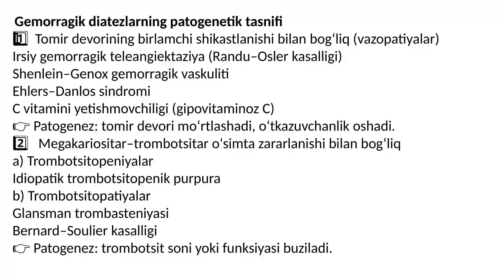 Gemorragik diatezlarning ko’rinishlari 3