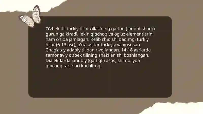 O‘zbek tili tarixi 3