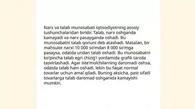 Talab va taklif tahlili asoslari 3