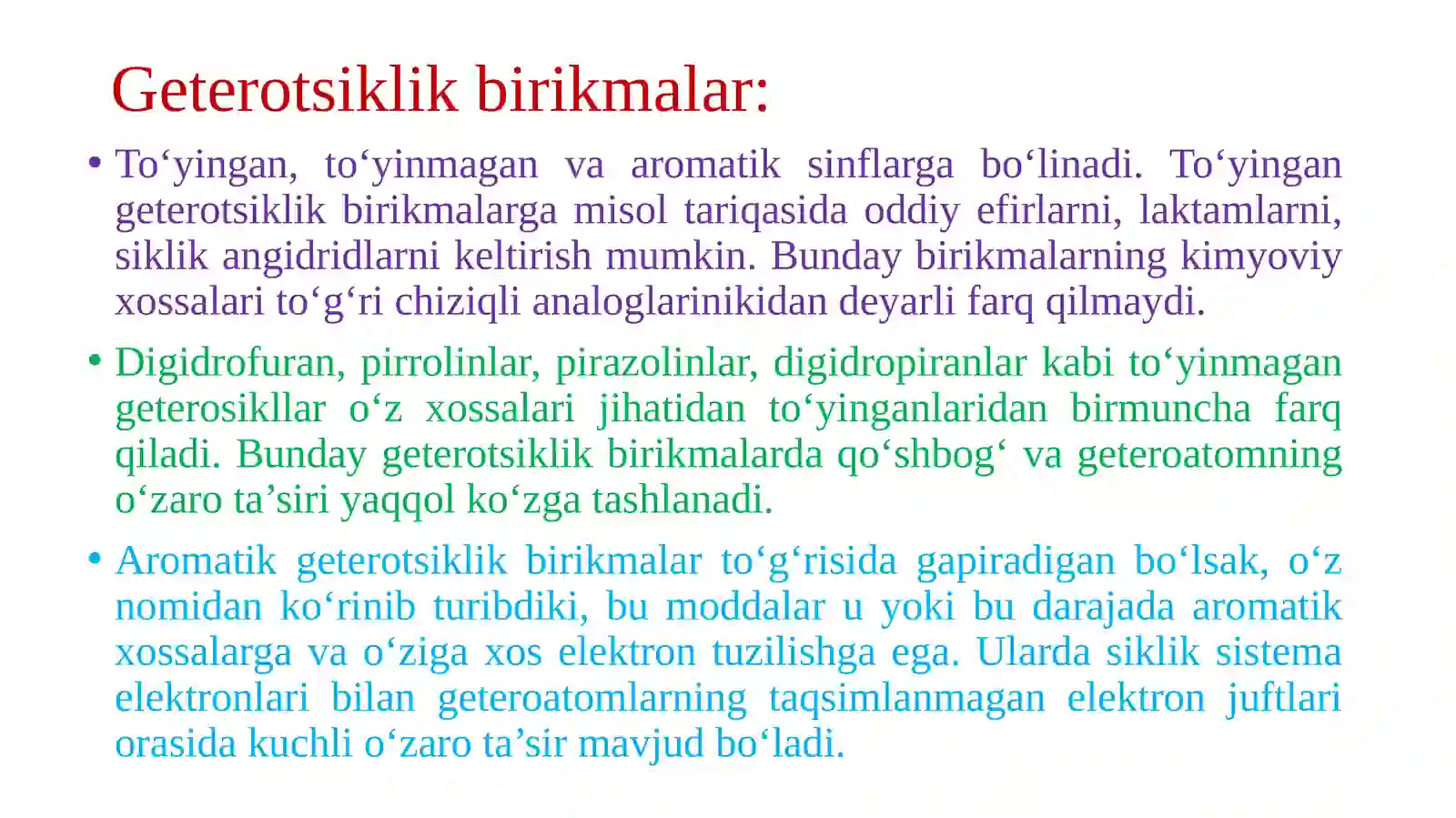 Geterosiklikaromatikbirikmalar vaularningreaksionqobiliyati 3