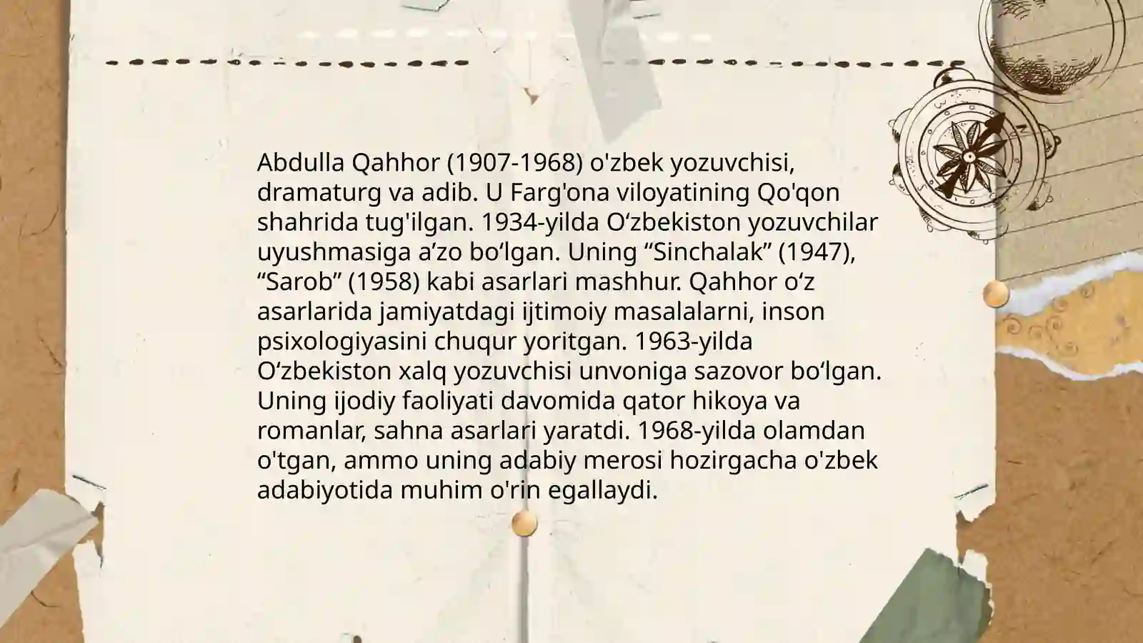 Abdulla Qahhor satirik hikoyalar ustasi 3
