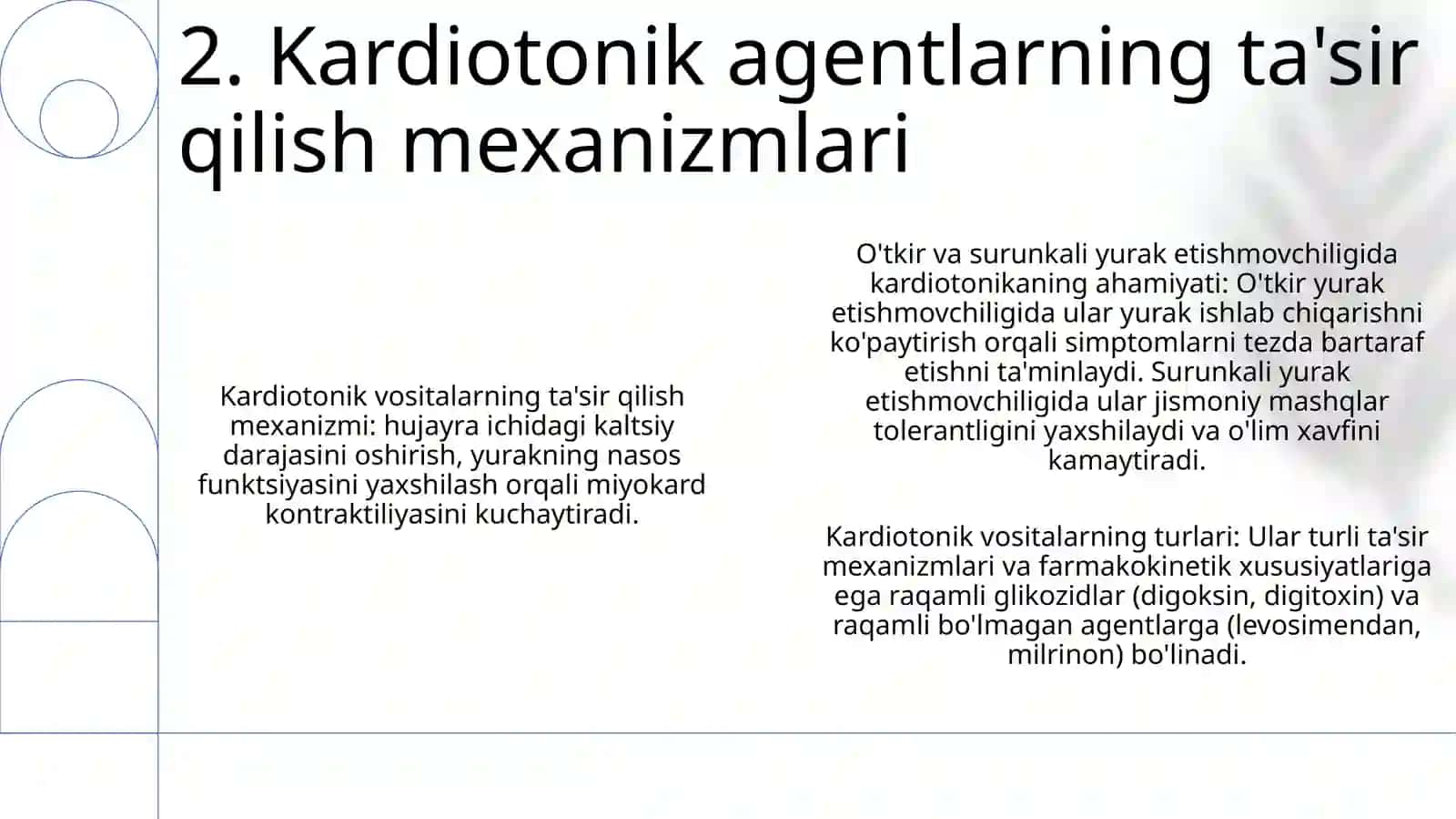OʻTkir Va Surunkali Yurak Yetishmovchiligida Kardiotonik Vositalarning Ahamiyati 3