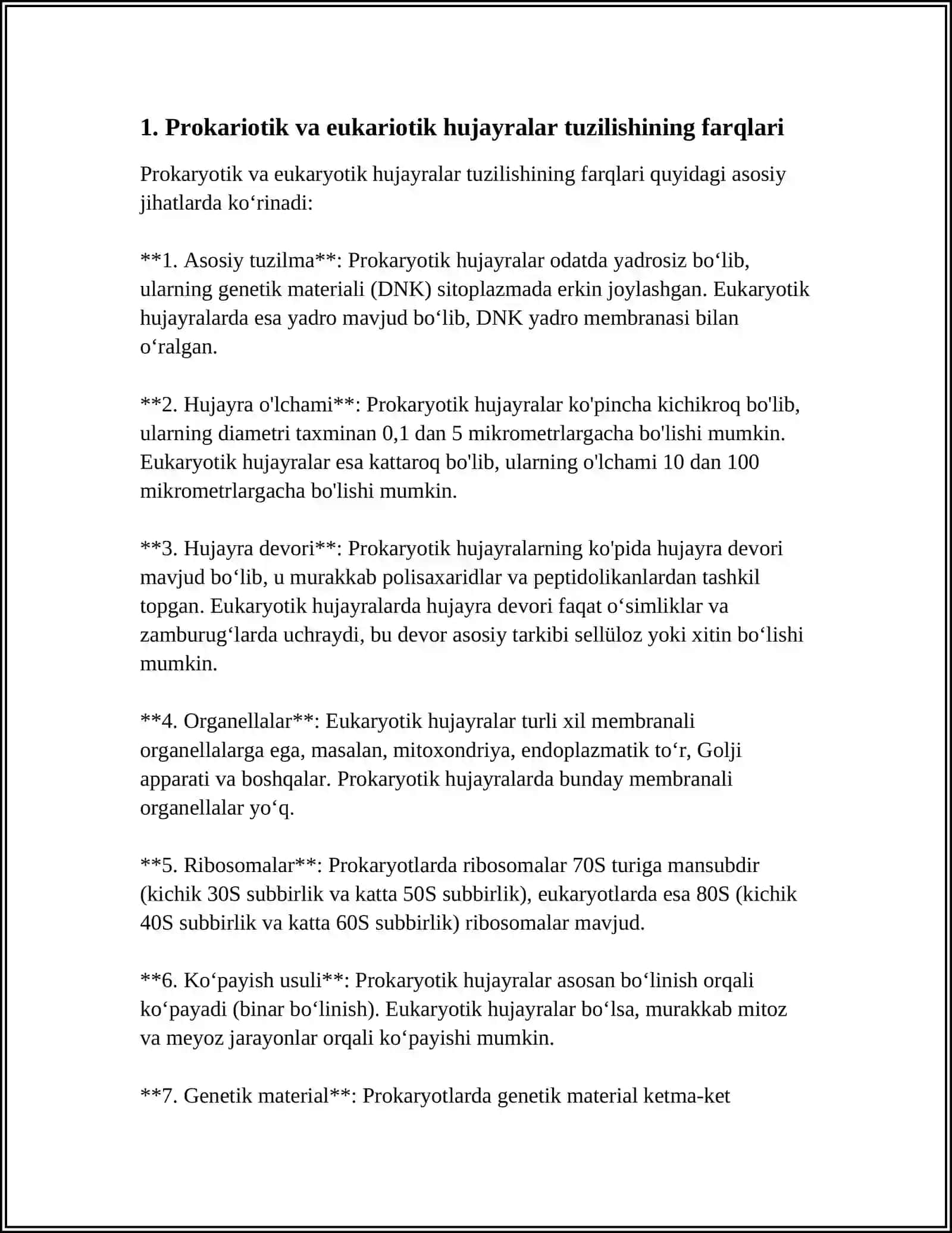 PROKRIOT VA EUKARIOT HUJAYRALARNING UMUMIY TUZILISHINI OʻRGANISH 3