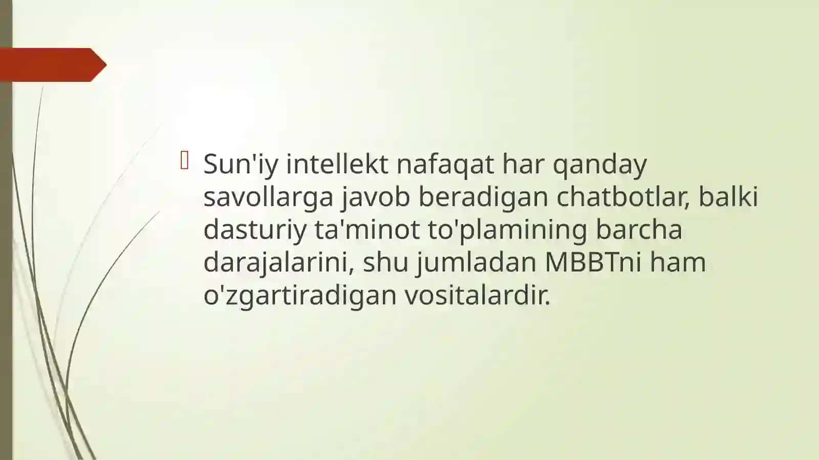 Suniy intelekt va malumotlar bazasi 3