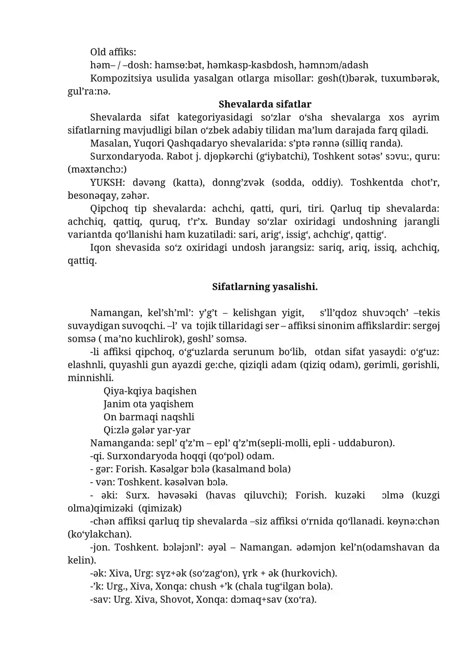 O‘ZBEK SHEVALARI MORFOLOGIYASI VA SINTAKSISI 3