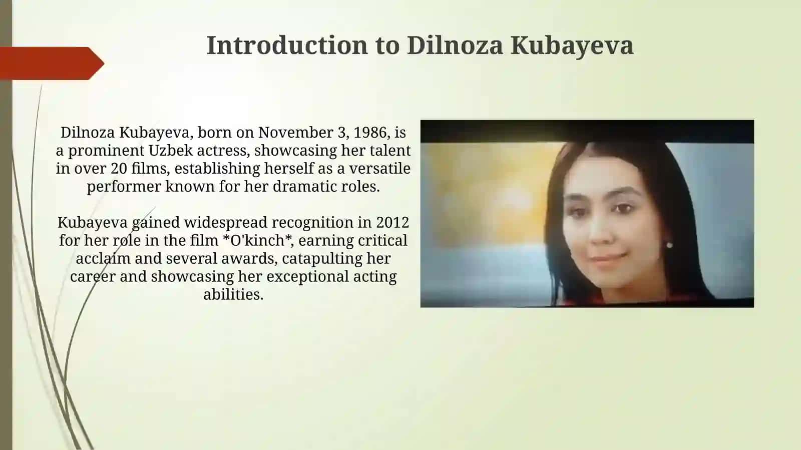 Dilnoza Kubayeva xayoti va ijodi 3