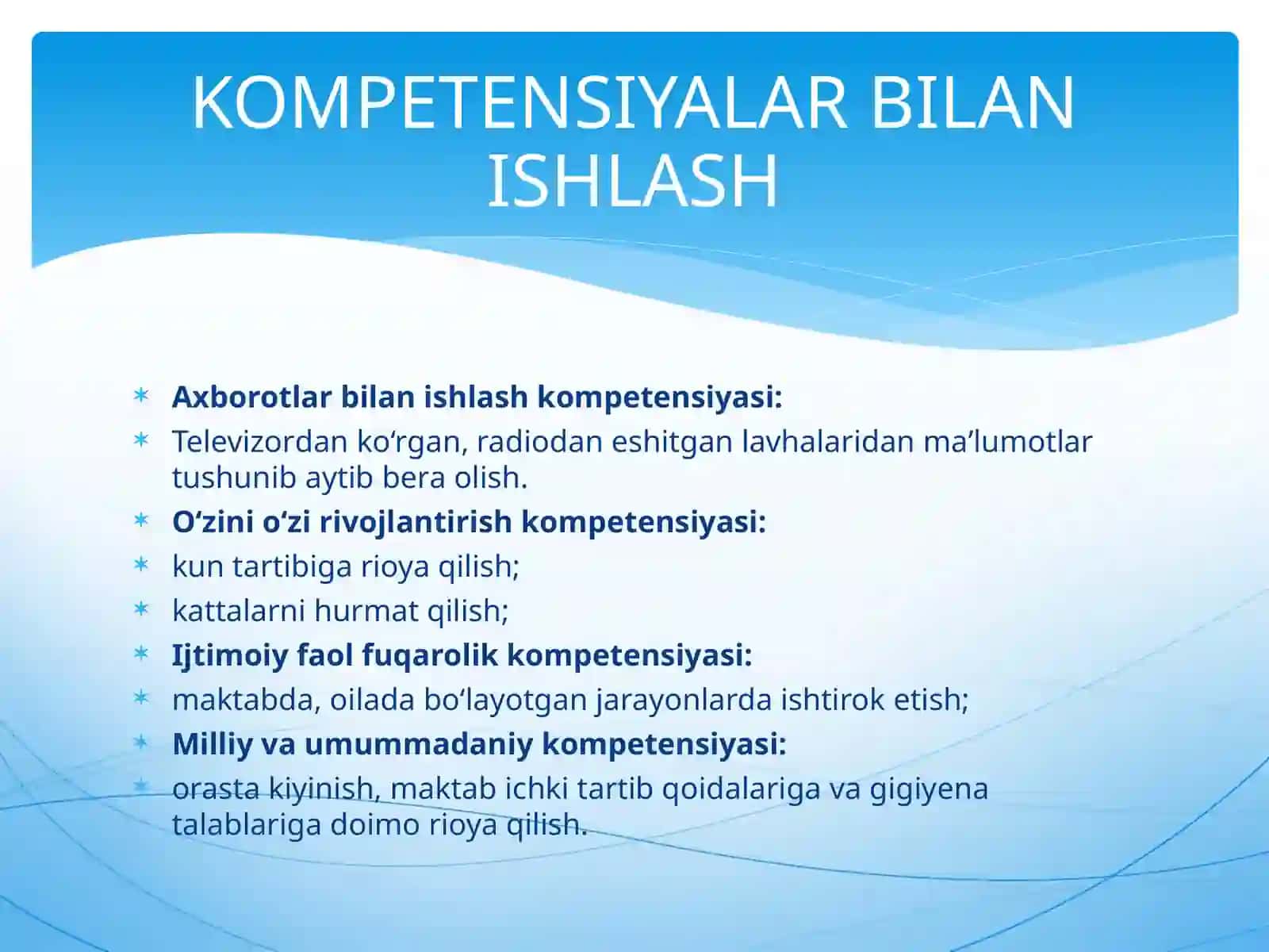 8-sinf Adabiyot Muhammad Yusuf - Yurtim ado bo'lmas armonlaring bor dars ishlanma 3