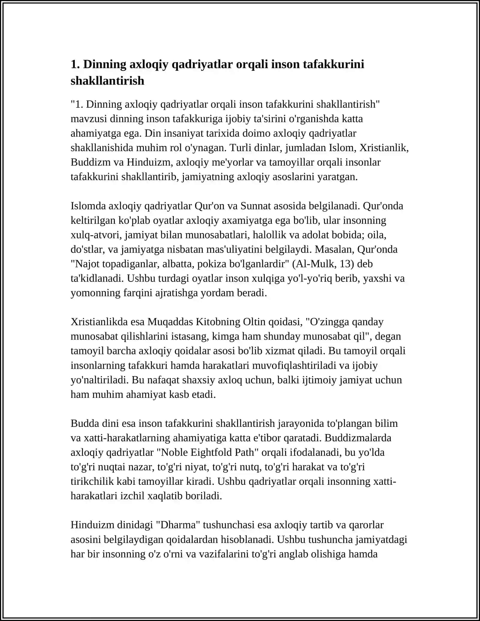 DINNING INSON TAFAKKURIGA IJOBIY TASIRI 3