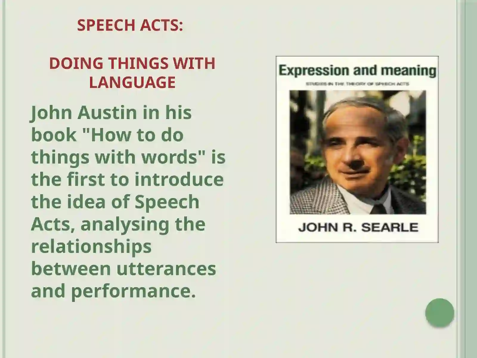Speech Acts and Events 3