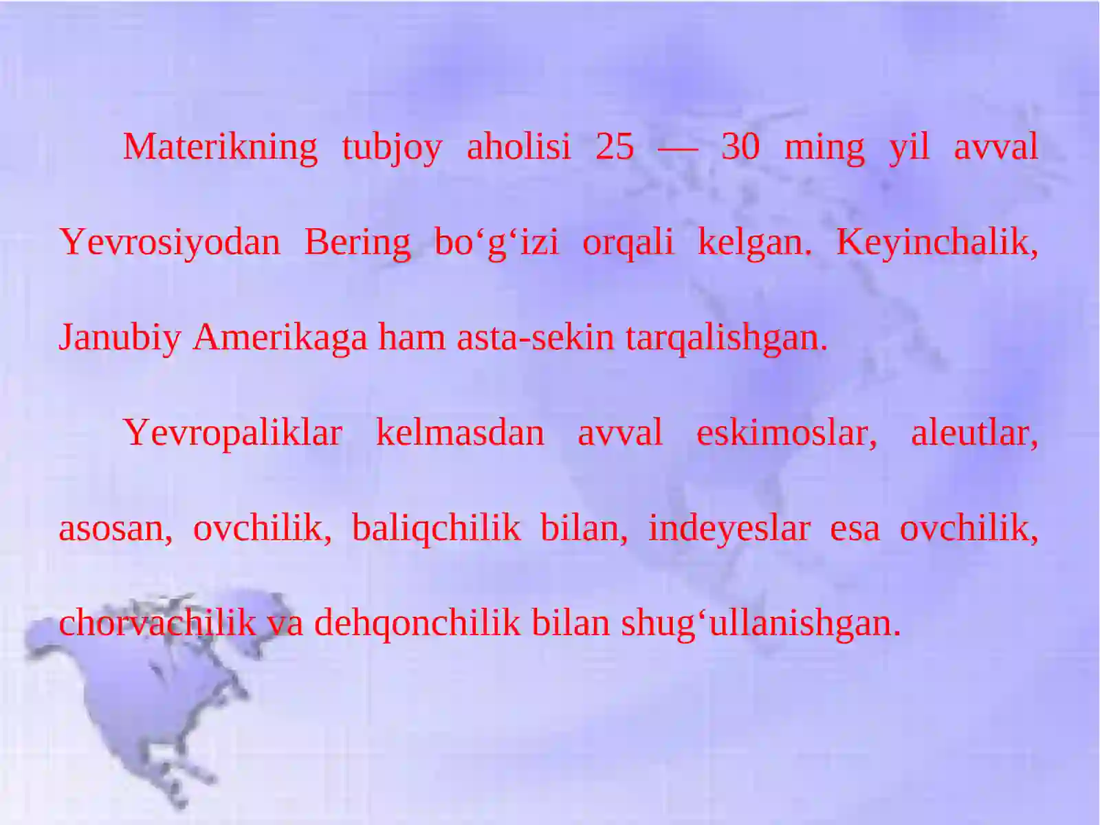 Shimoliy Amerika aholisi 3