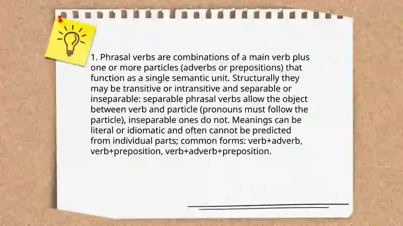 Phrasal verbs 3