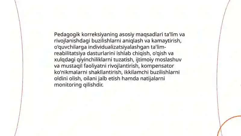Pedagogik korreksiyaning maqsadi va vazifalari 3