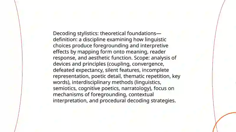 Decoding Stylistics 3