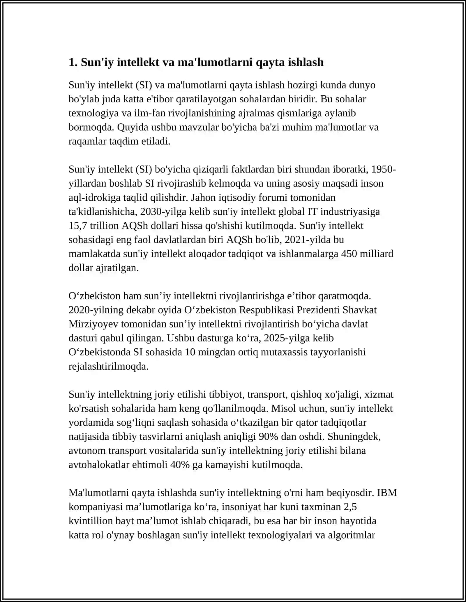 TARMOQ TEXNOLOGIYALARI YORDAMIDA MA'LUMOTLARNI QAYTA ISHLASH USULLARI 3