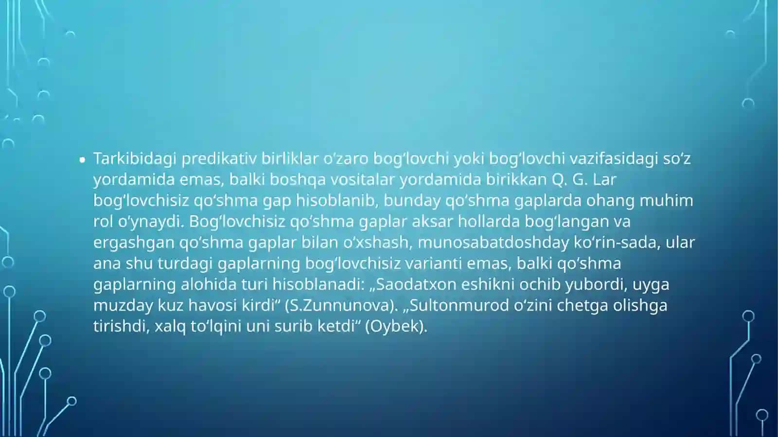 Qo’shma gaplar 3