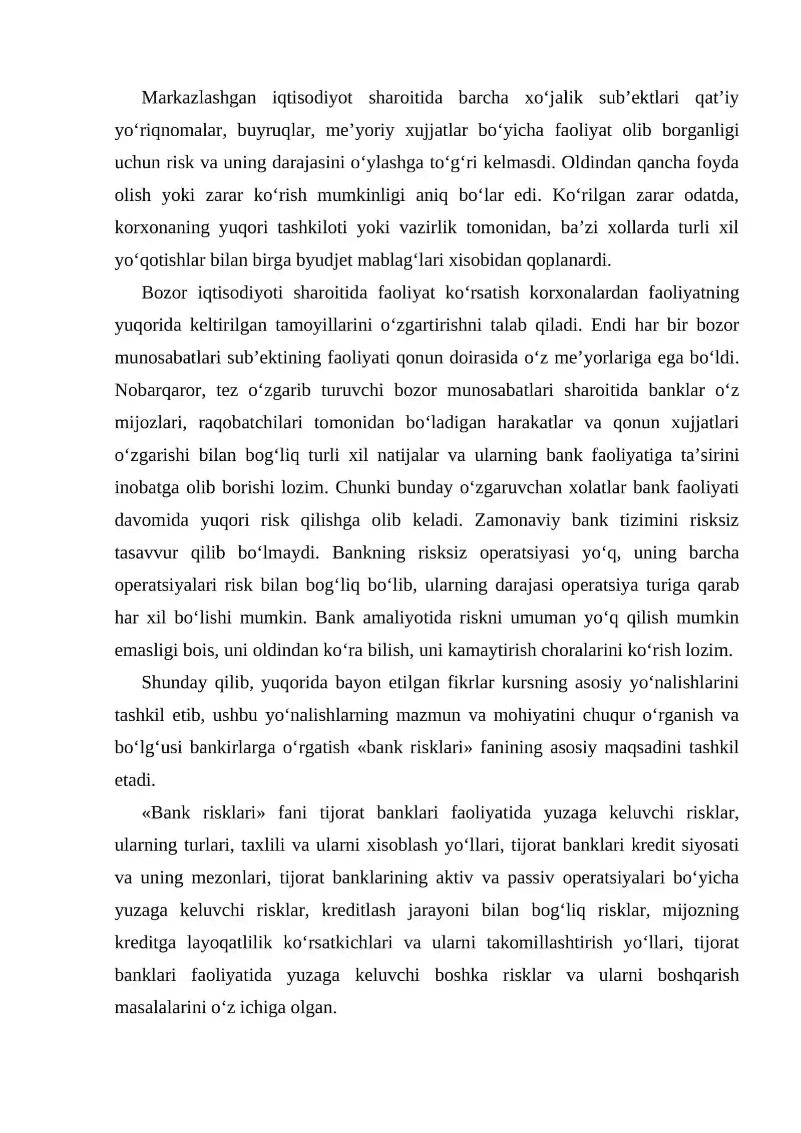 Bank risklari kursi 3