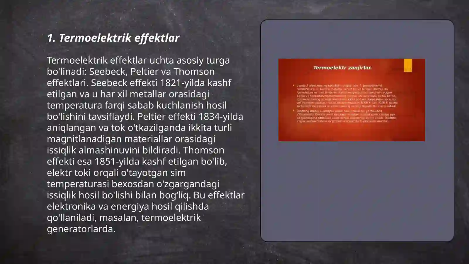 Termoelektrik hodisalar 3
