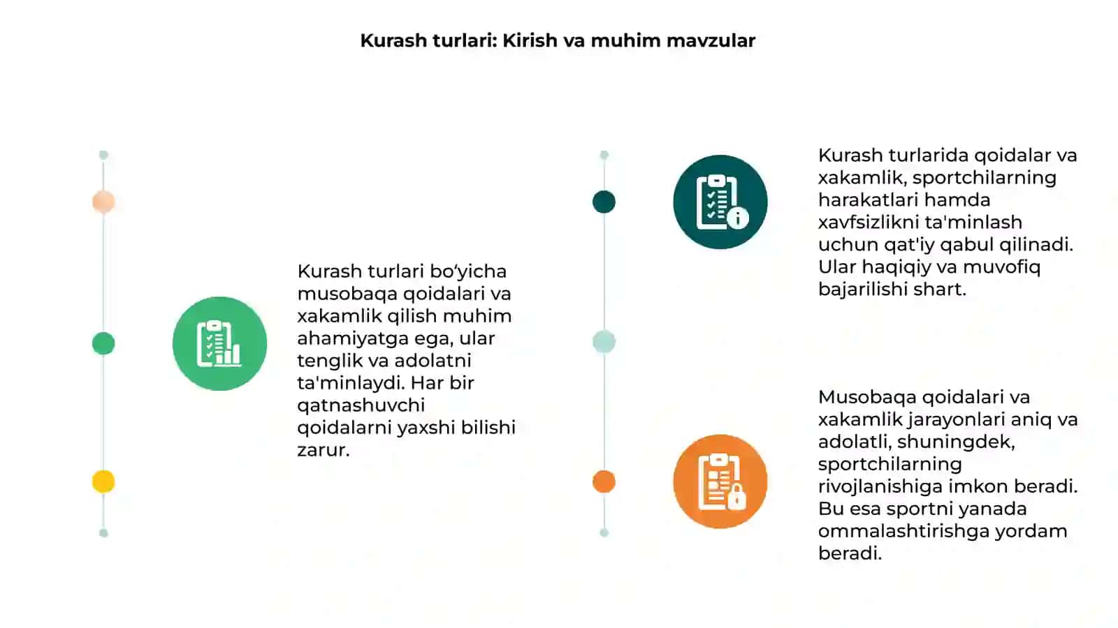 Kurash turlari bo‘yicha musobaqa qoidalari va xakamlik qilish 3