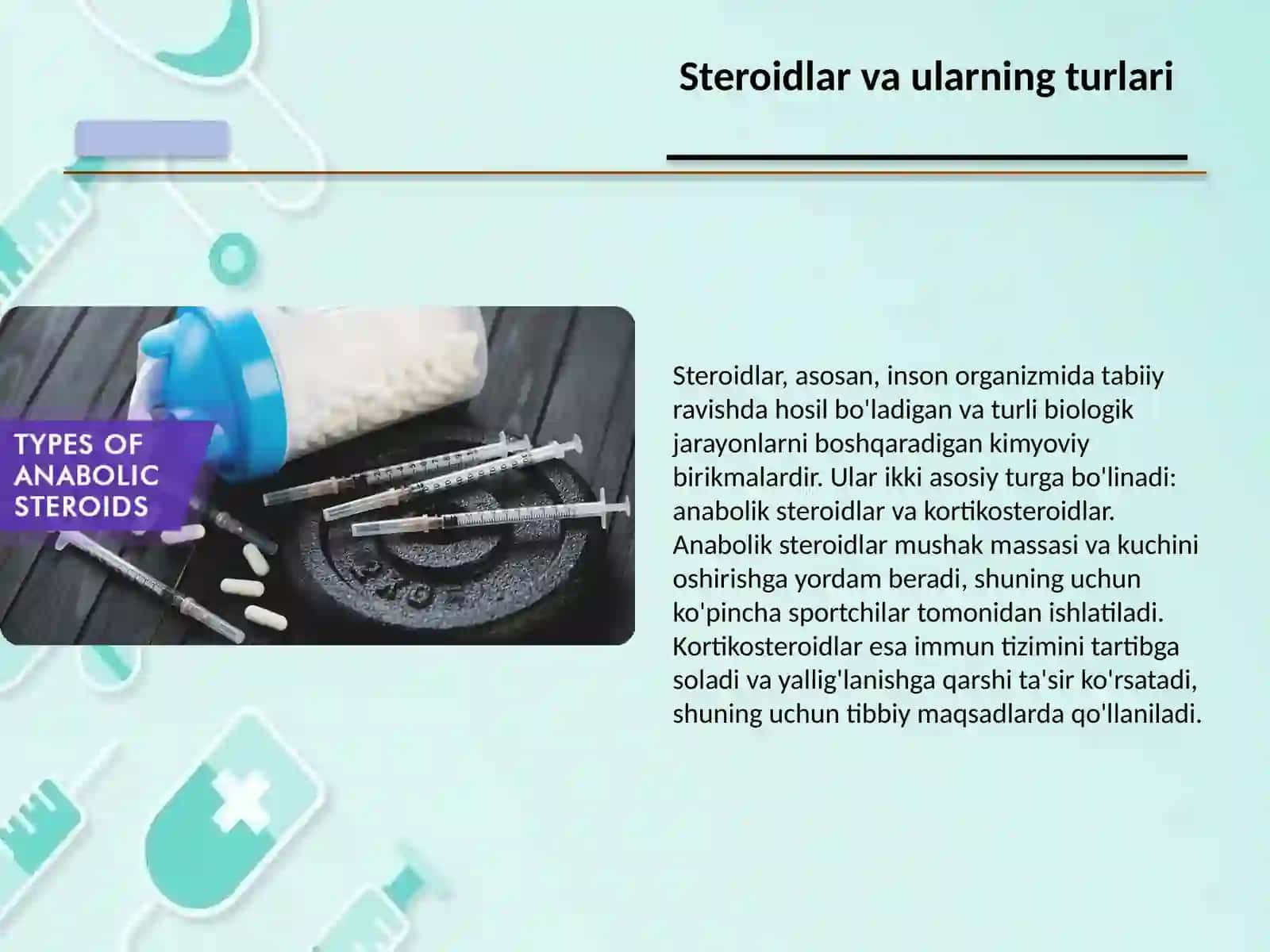 Steroidlar. Jinsiy gormonlar 3