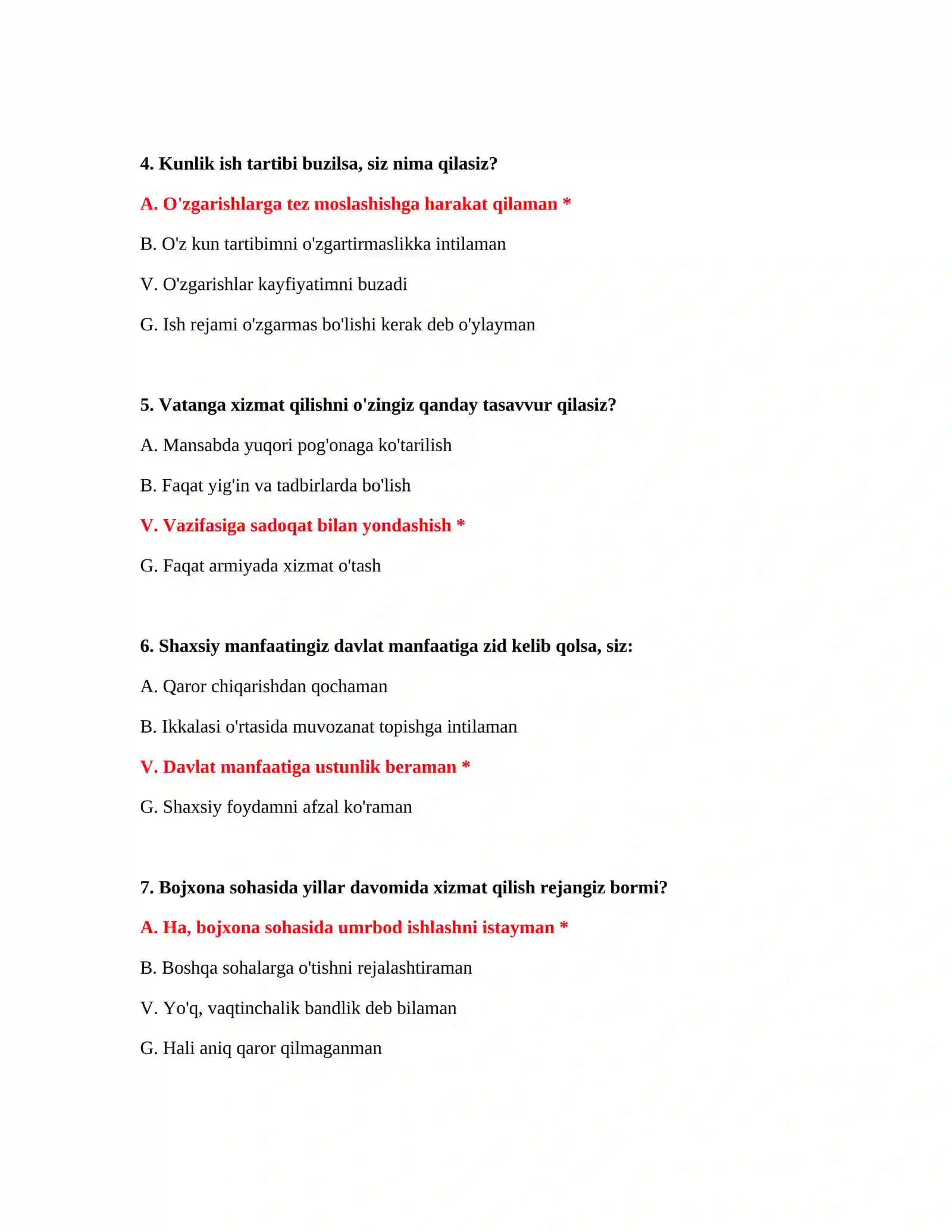 Bojxona akademiyasiga kirish test PDF 3