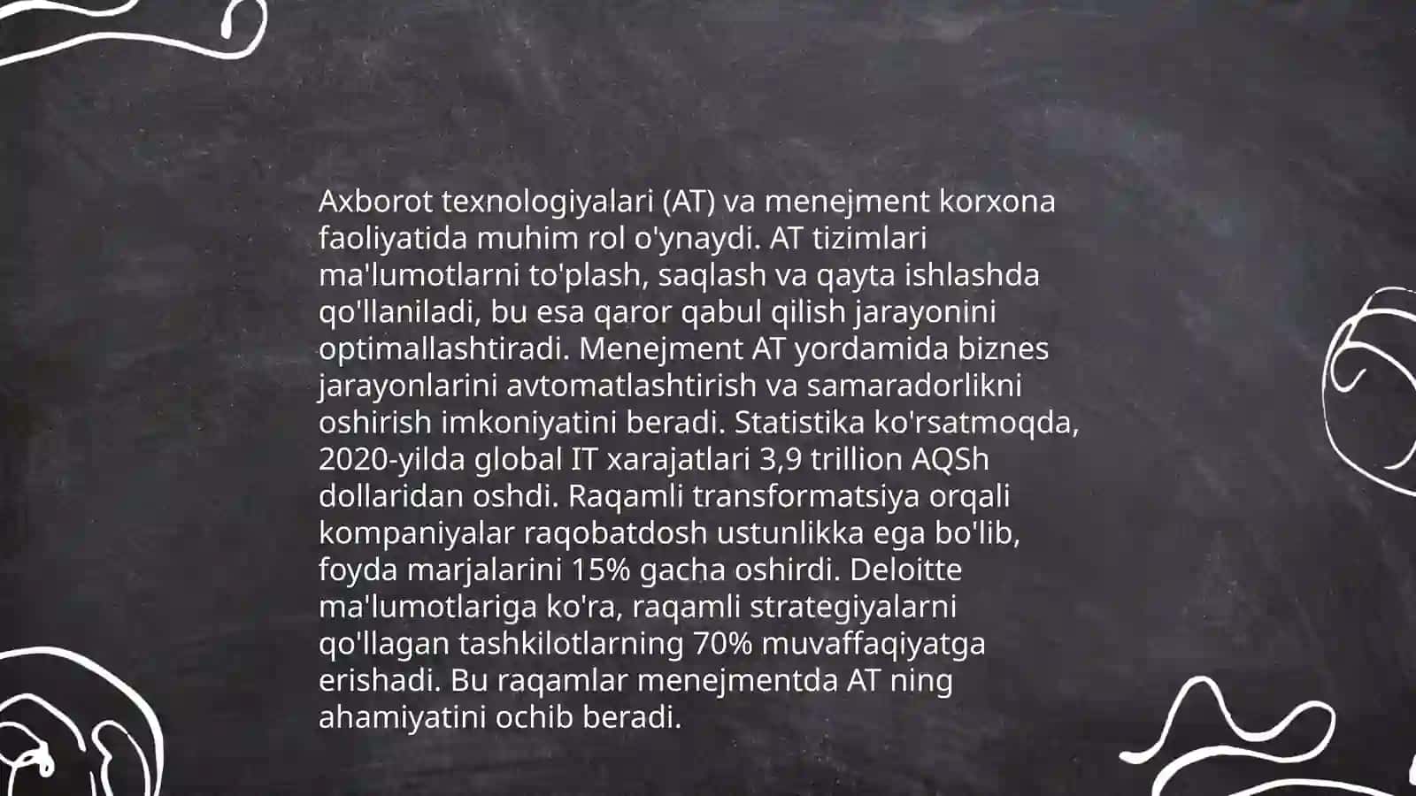 Menejmentni axborot bilan ta'minlash Sharipova Sevinch 4