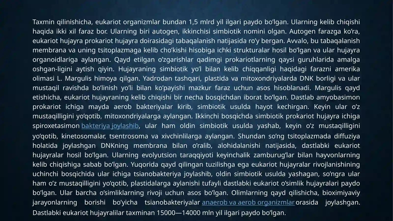 Hujayrali va ko‘p hujayrali organizmlarning kelib chiqishi 4