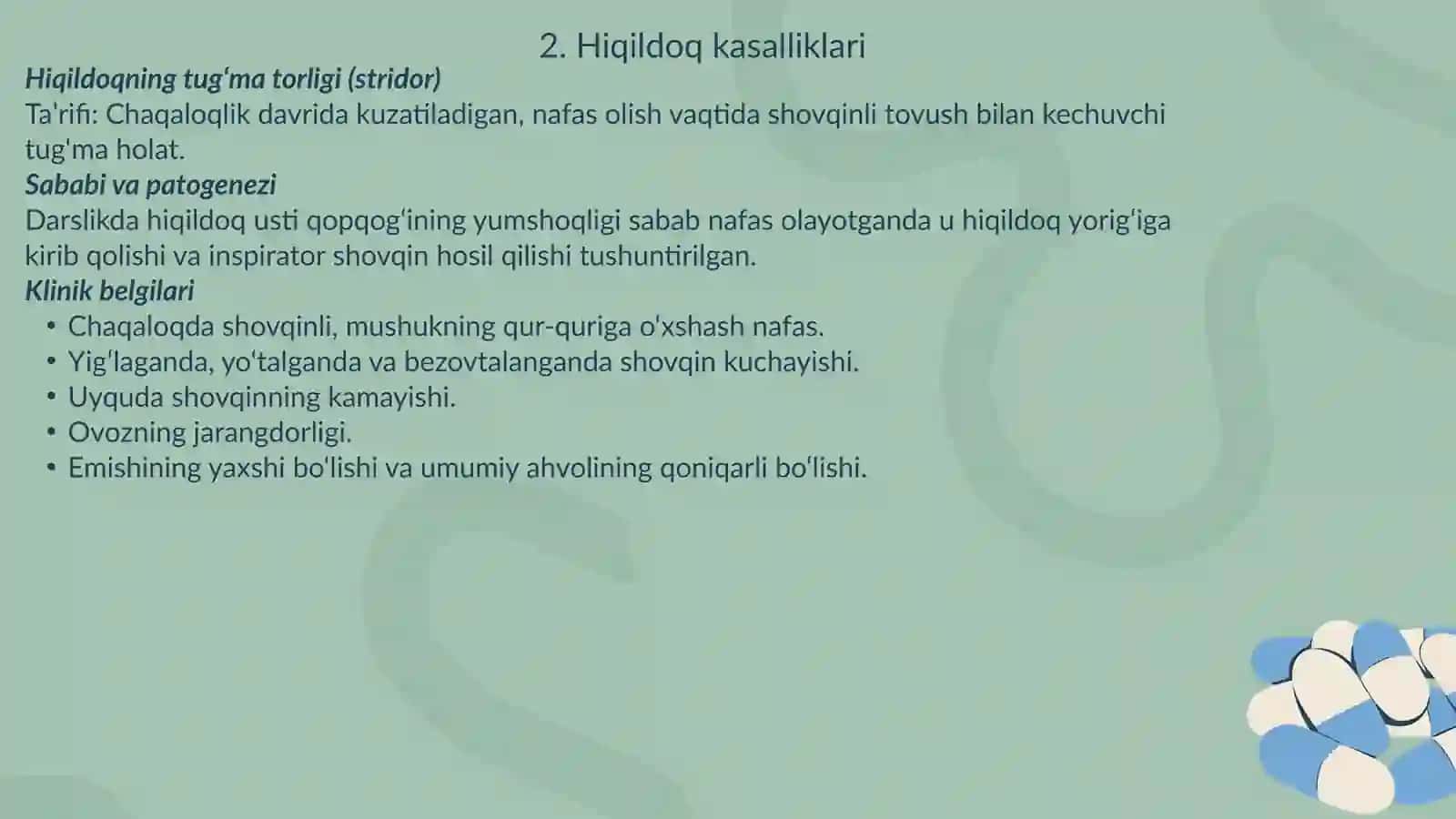 Hiqildoq kasalliklari 4