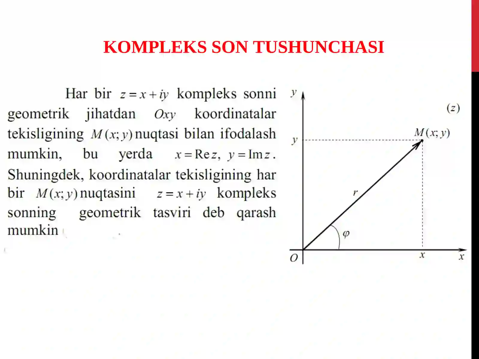 KOMPLEKS SONLAR 4