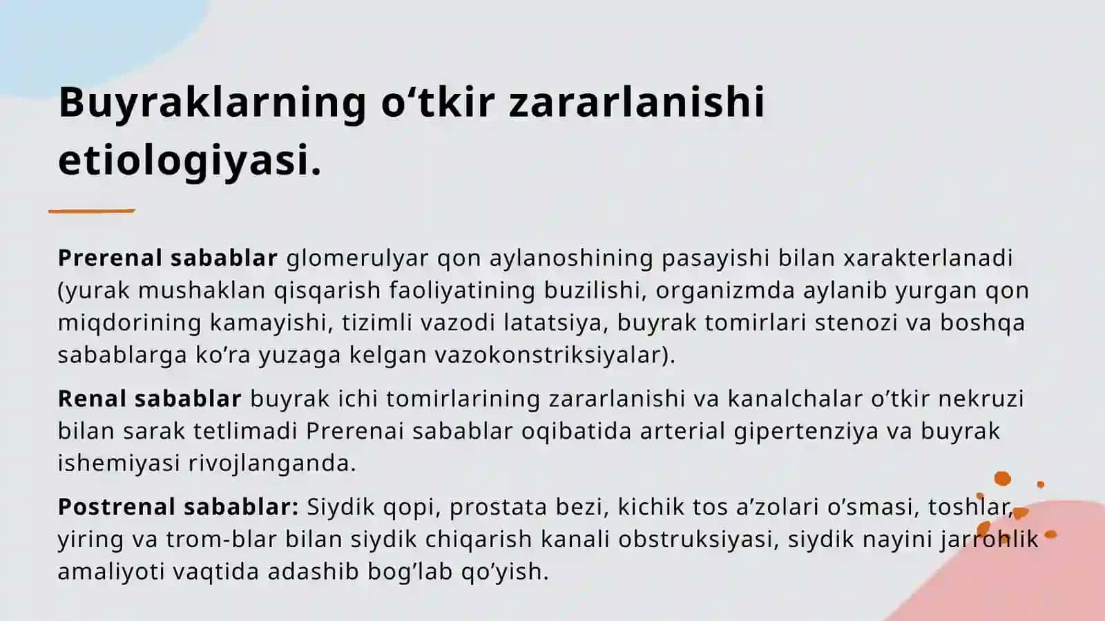 O’tkir buyrak yetishmovchiligi 4