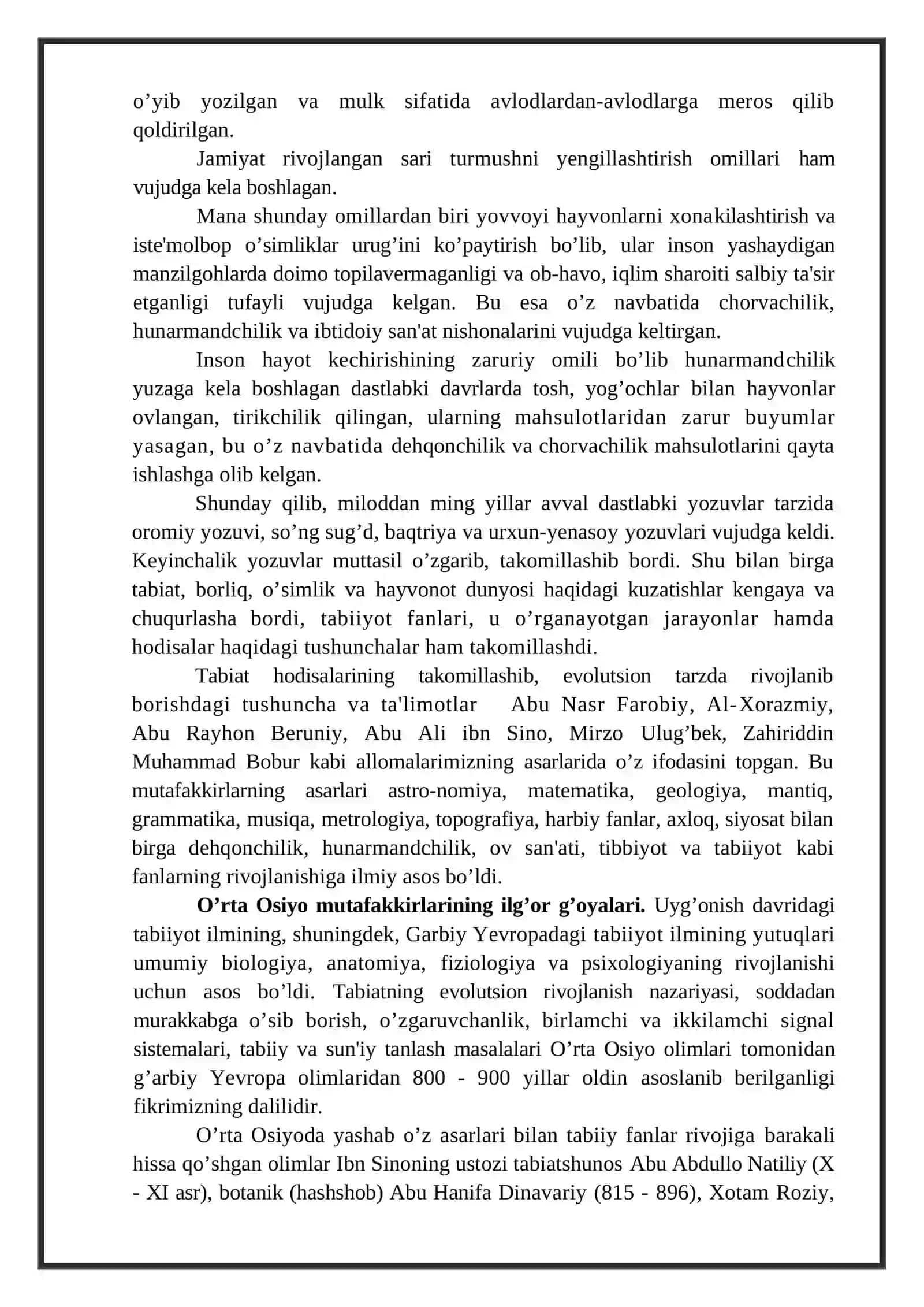Sharq mutafakkirlari merosidan foydalanish 4