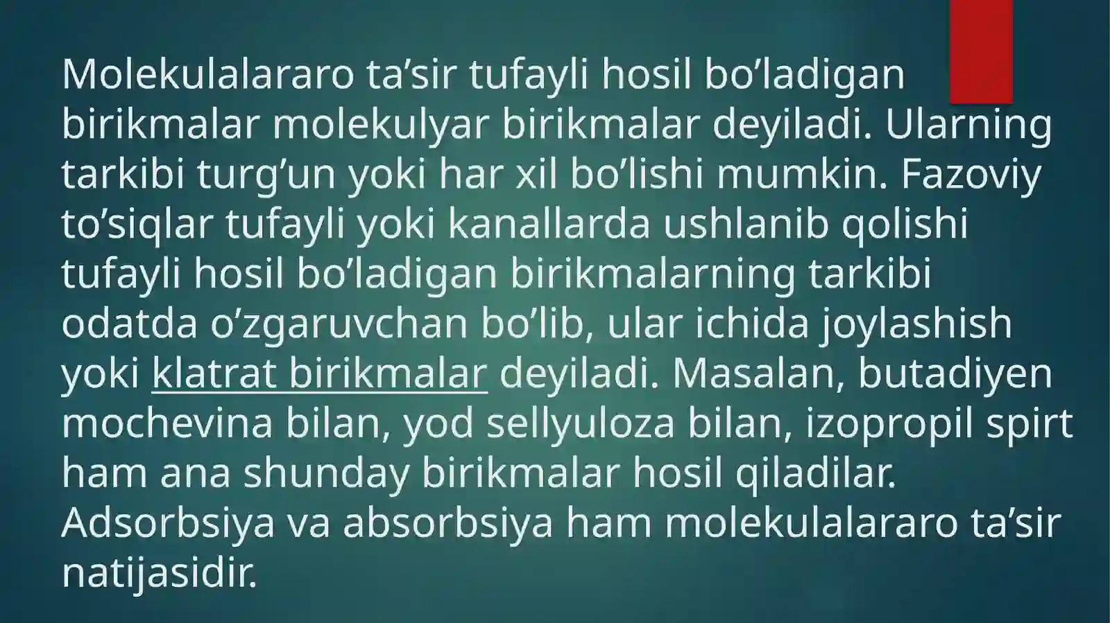 Molekulalararota’sirlar 4