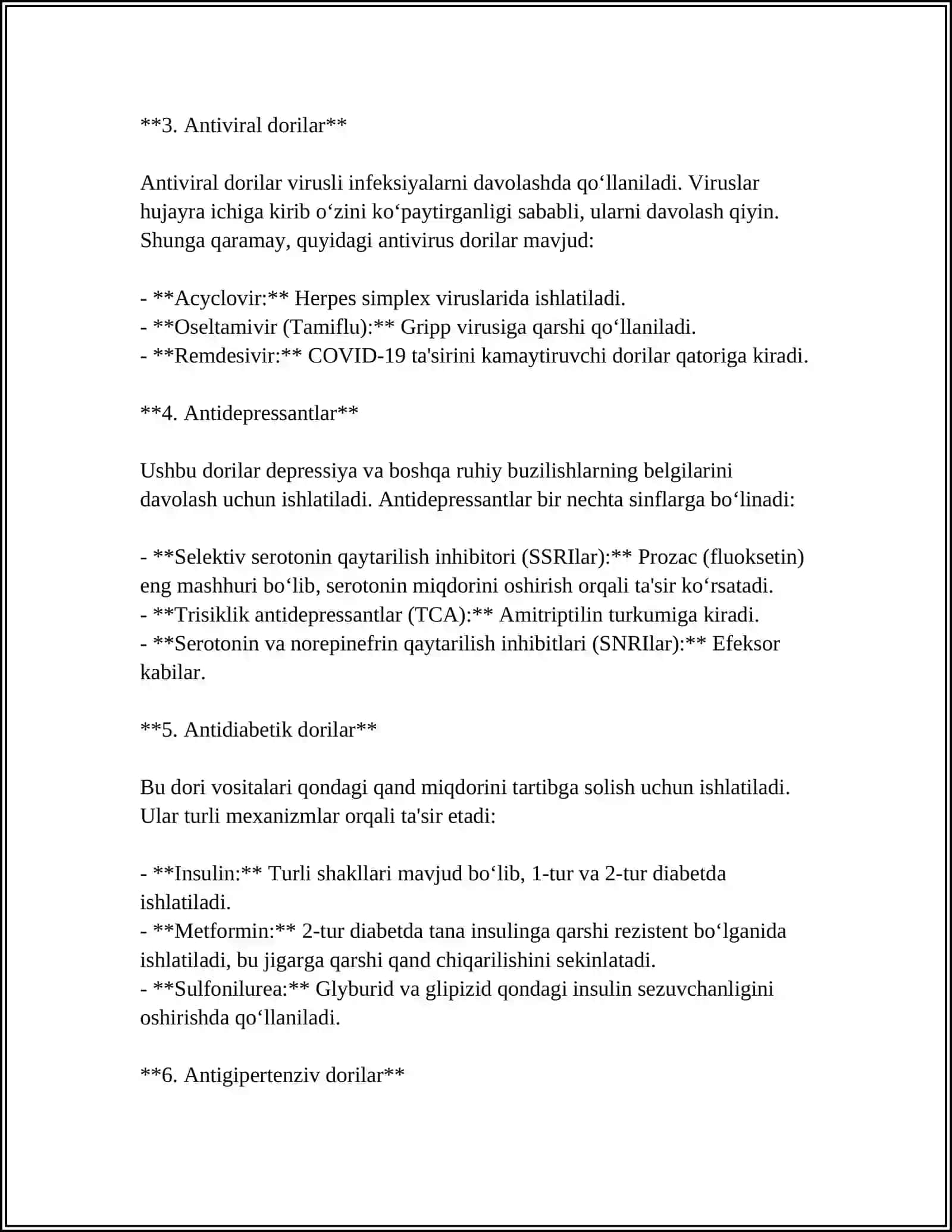 Dori-Darmondan Zaharlanishda Birinchi Yordam 4